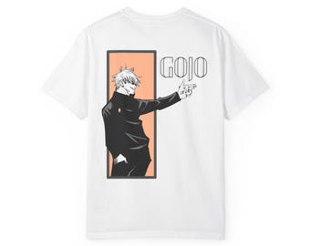 Anime Satoru Gojo Unisex T-shirt Panel Design, Jujutsu Kaisen Tee, Graphic Tee, Japanese Manga Shirt, Anime Gift