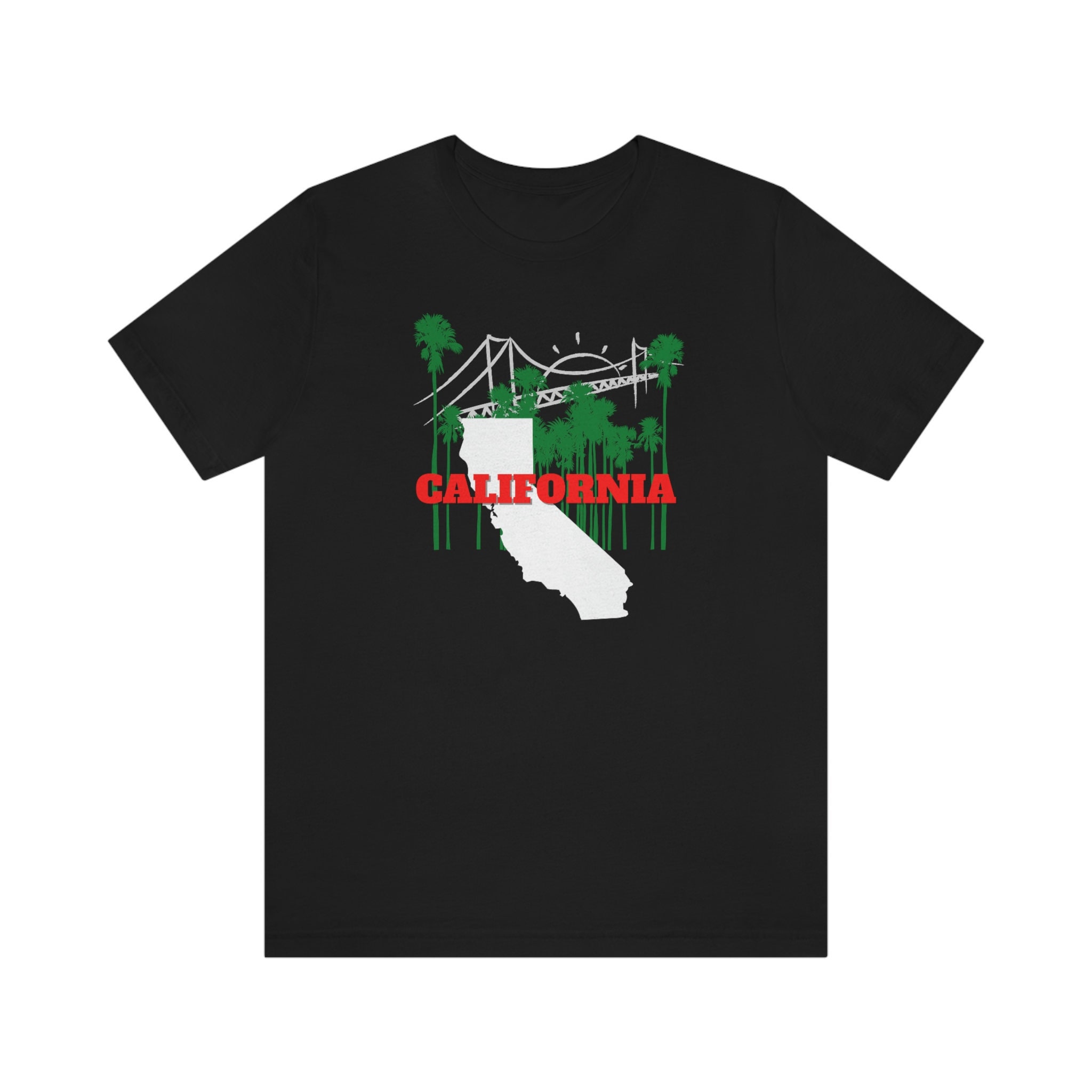 California, Palm Trees, State of California, Jersey Short