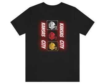 Kansas City Chief's Football, Super Bowl, NFL Football, camiseta de manga curta