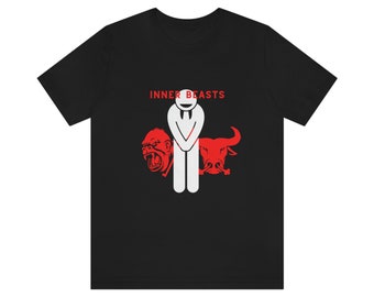 Bestias interiores, camiseta de manga corta unisex Jersey