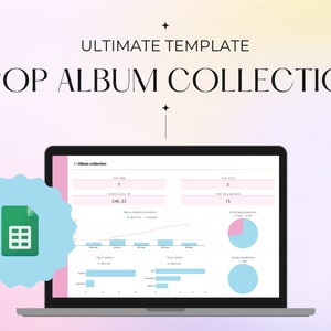 Kpop album collection spreadsheet template