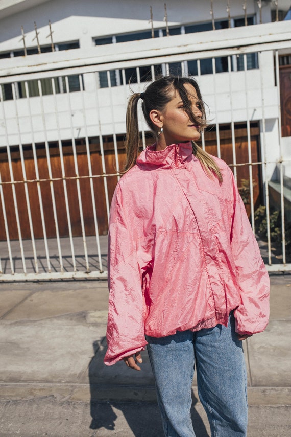 Vintage Jacket - Salmon - M/L - 90s style - image 2