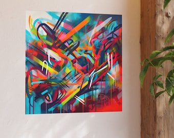 Abstract Art, Graffiti, Original Artwork, Poster