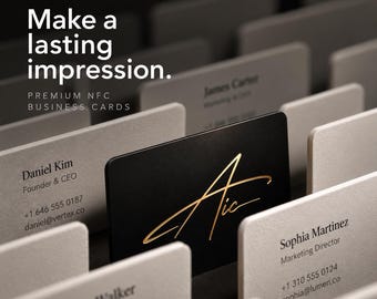 Custom Metal Tap Business Card, Smart Card, Tap to Share