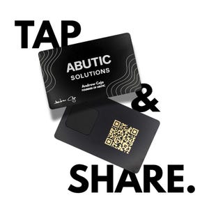 Custom Metal Tap Business Card, NFC Card