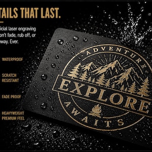 Custom Full Metal NFC Business Card, Tap Card (2-Sided) image 5
