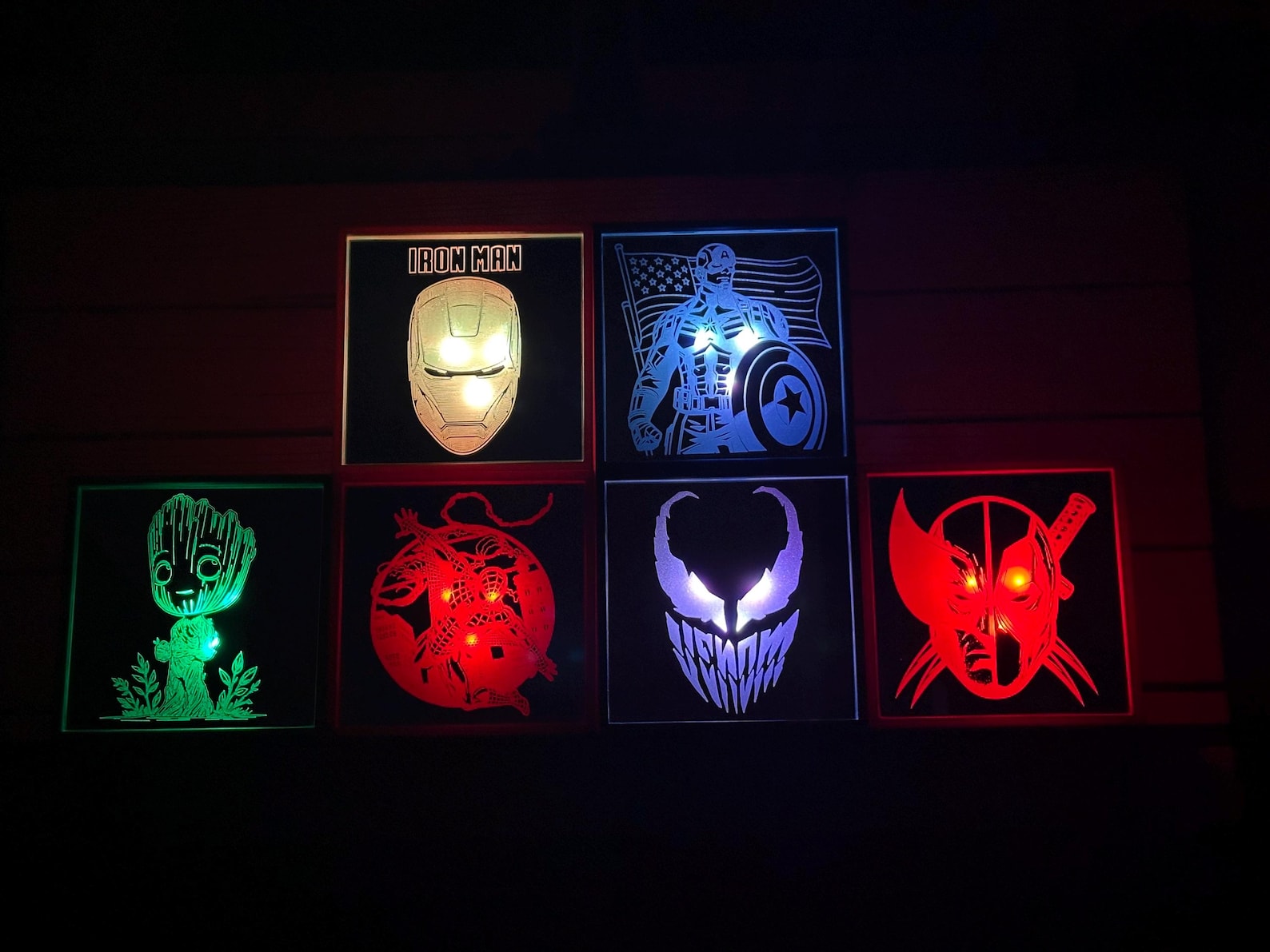 Marvel Led Light Marvel LED Light Box – Custom Comic Superhero Night Light - Etsy