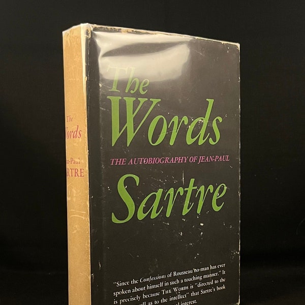 Première impression - Les Mots : L’Autobiographie de Jean-Paul Sartre (1964) livre relié vintage
