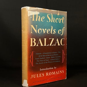 Die Kurzromane von Balzac (1948) Vintage Hardcover-Buch