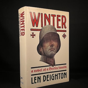 Second Printing - Winter: A Novel of a Berlin Family by Len Deighton (1988) Vintage Hardcover Book
