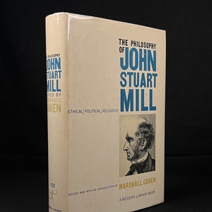 Biblioteca moderna - La filosofía de John Stuart Mill (1961) Libro de tapa dura vintage
