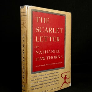 Biblioteca moderna - La letra escarlata de Nathaniel Hawthorne (1940) Libro de tapa dura vintage
