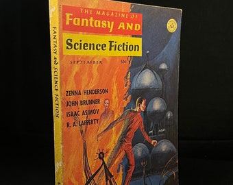 The Magazine of Fantasy and Science Fiction (September 1966) Featuring Zenna Henderson, John Brunner, Isaac Asimov and R. A. Lafferty