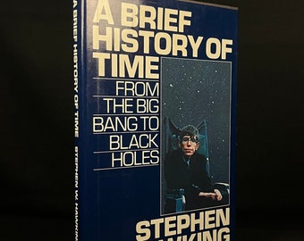 Early Printing - A Brief History of Time: From the Big Bang to Black Holes by Stephen W. Hawking (1988) Vintage Hardcover Book