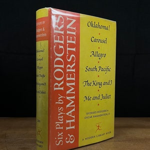 First Modern Library Edition - Six Plays by Rogers and Hammerstein (1959) Vintage Hardcover Book