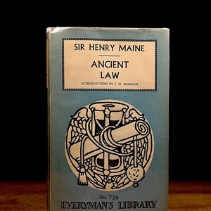 Everyman’s Library - Ancient Law / Sir Henry Maine (1960) Vintage Hardcover Book