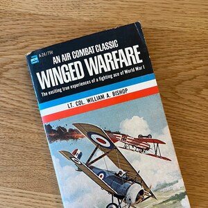 Winged Warfare par William A. Bishop (1967) livre de poche vintage