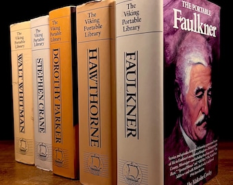 The Viking Portable Library - Collection of American Literary Greats (1980s) Vintage Hardcover Books