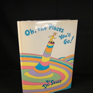 Oh, die Orte, an die du gehen wirst! von Dr. Seuss (1990) Vintage Hardcover Kinderbuch