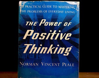 Early Printing - Il potere del pensiero positivo / Norman Vincent Peale (1953) Libro con copertina rigida d'epoca