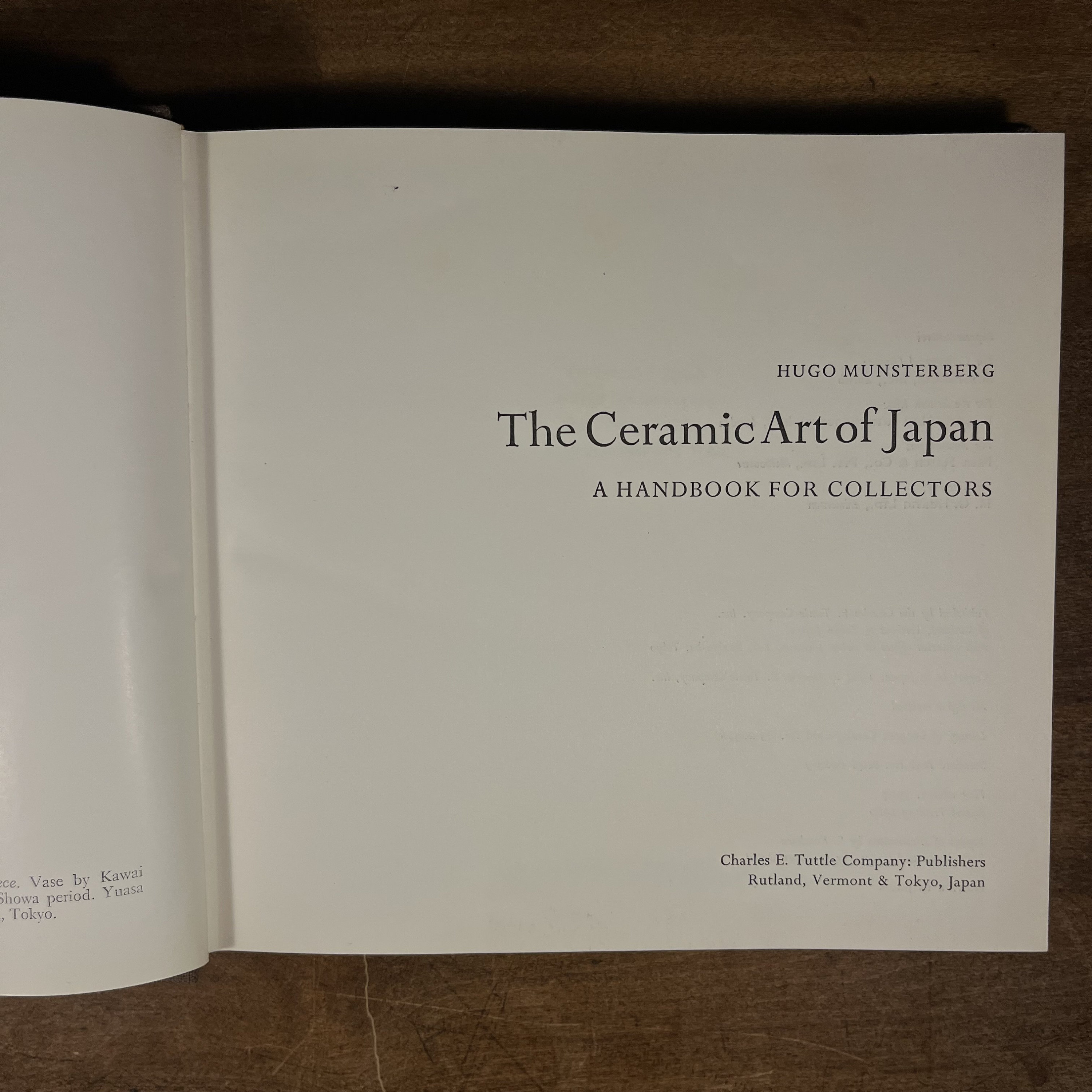 Second Printing - the Ceramic Art of Japan: A Handbook for