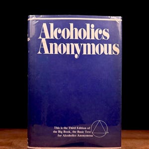 Third Edition - Alcoholics Anonymous (1988) Vintage Hardcover Book