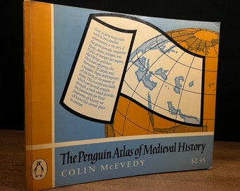 De Penguin Atlas van de middeleeuwse geschiedenis door Colin McEvedy (1961) Vintage paperbackboek