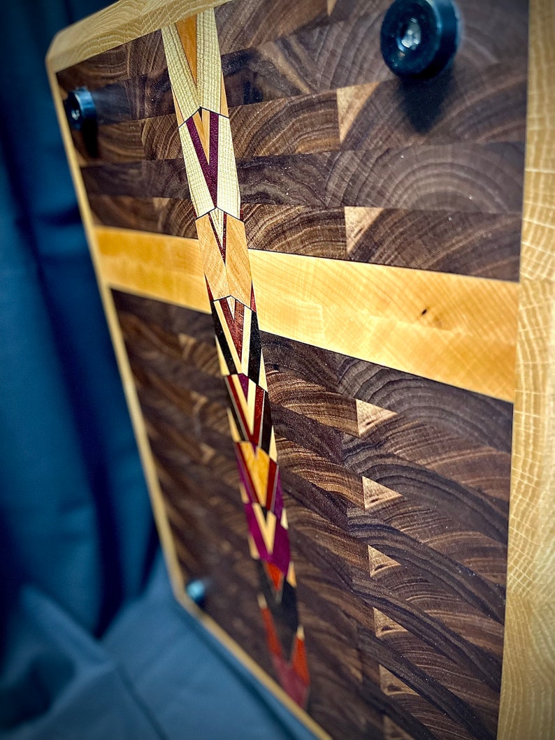 Premium Design End Grain Cutting Board End Grain Art Etsy