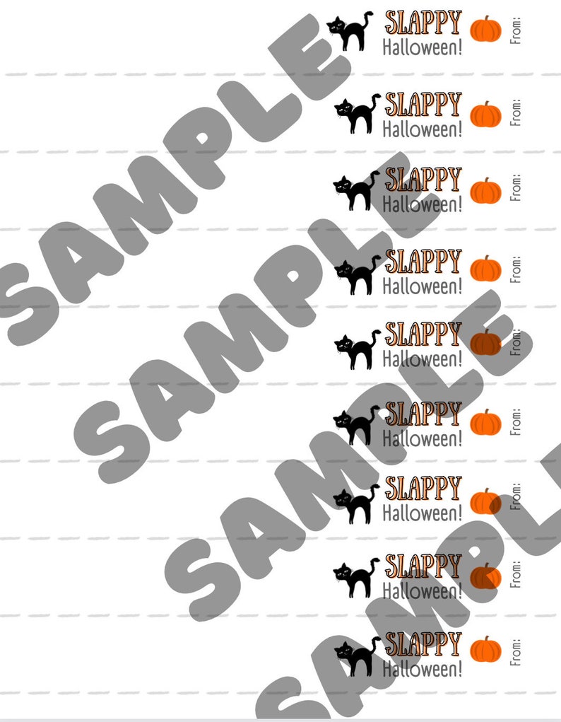 Instant Download Halloween Slap Bracelet, Slappy Halloween Day ...