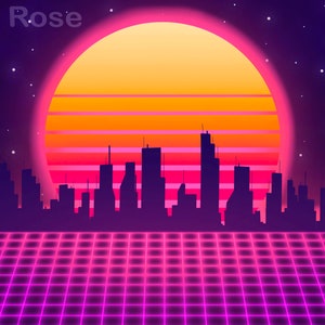 Fond d&#39;écran rétro Synth Wave City