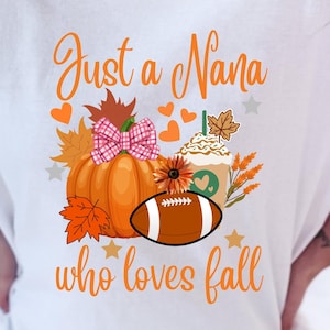 Solo una abuela que ama el otoño PNG Diseño de sublimación DTF/G Calabaza Especias PNG Otoño PNG Diseño de camiseta de tendencia Descarga digital PNG Vibras otoñales