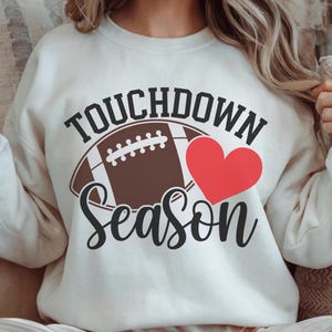 Temporada de touchdown PNG Diseño de sublimación de Sawgrass Descarga instantánea Me encanta el fútbol PNG Mamá de fútbol PNG Camiseta de la temporada de fútbol Cameo PDF