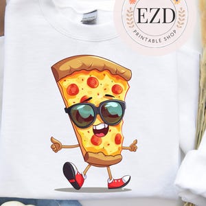 Funny Pizza Dude Slice PNG Pepperoni Cheese Pizza Clipart Sawgrass Sublimation Digital Download Cartoon Character Pizza Life Pizza Wall Art