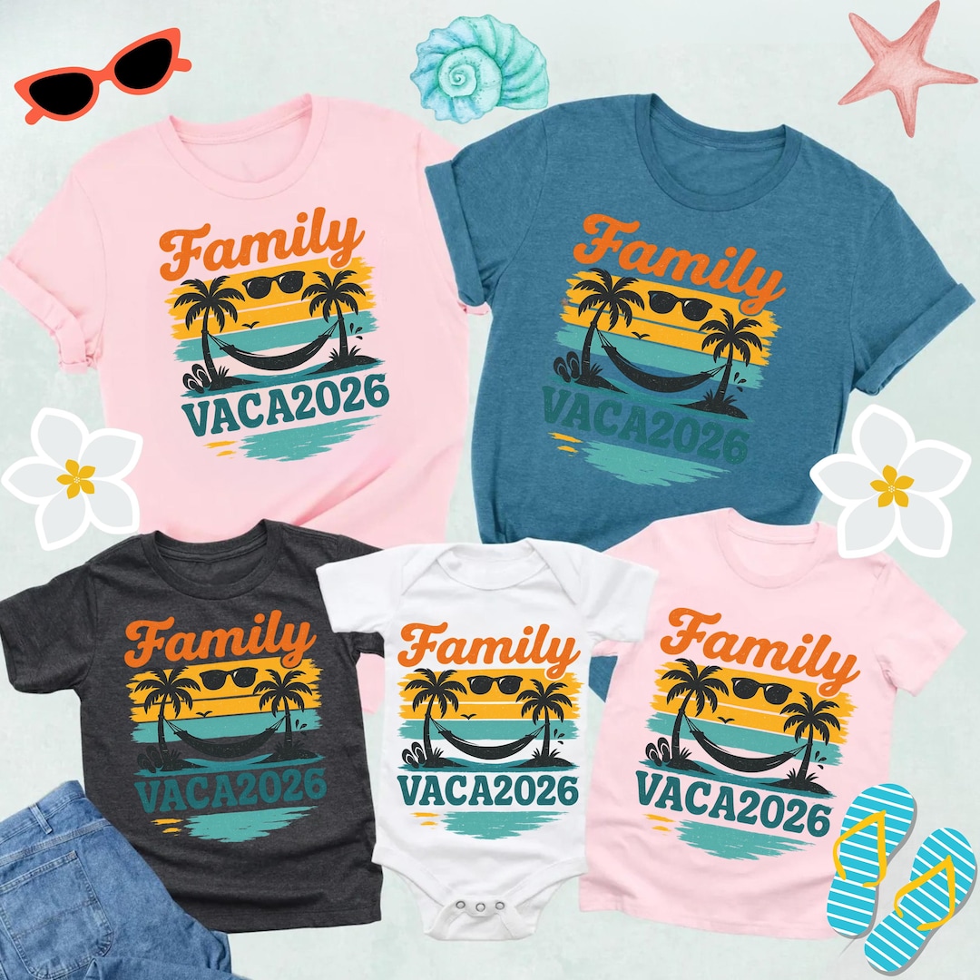 Family Vaca Trip 2026 SVG PNG Family Beach Trip Summer Vacation Shirt Il 9h04 