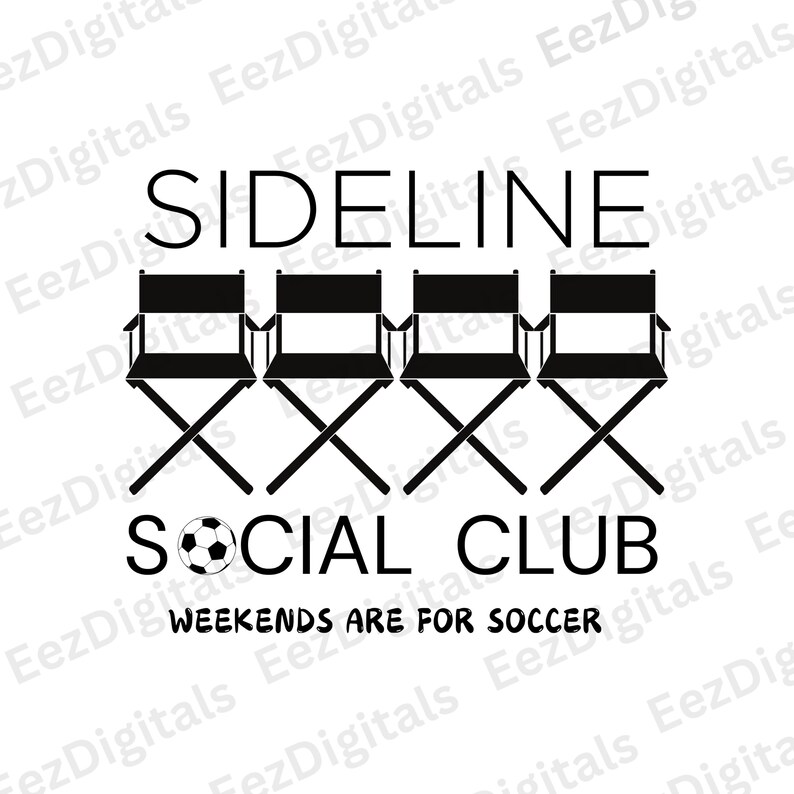 Soccer Mom PNG, Sideline Social Club Soccer PNG, Soccer Shirt PNG