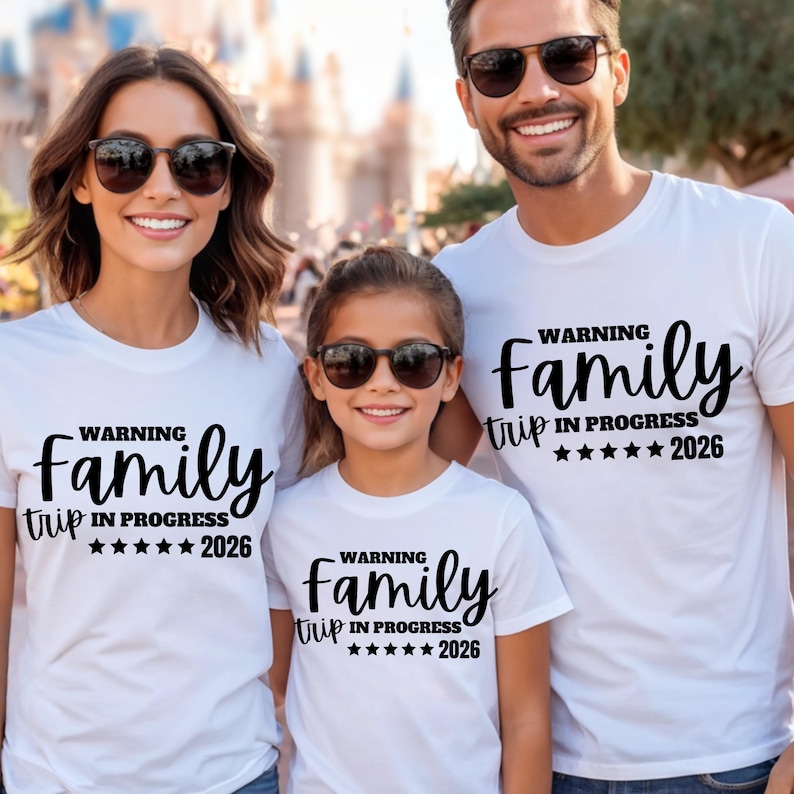 Family Trip 2026 Shirt, SVG PNG Warning Family Trip in Progress, Summer ...