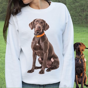 German Short-Haired Pointer png GSP DTF/G Dog Lover Clipart Digital Download Printable Cartoon Character GSP Sublimation Png Brown gsp png