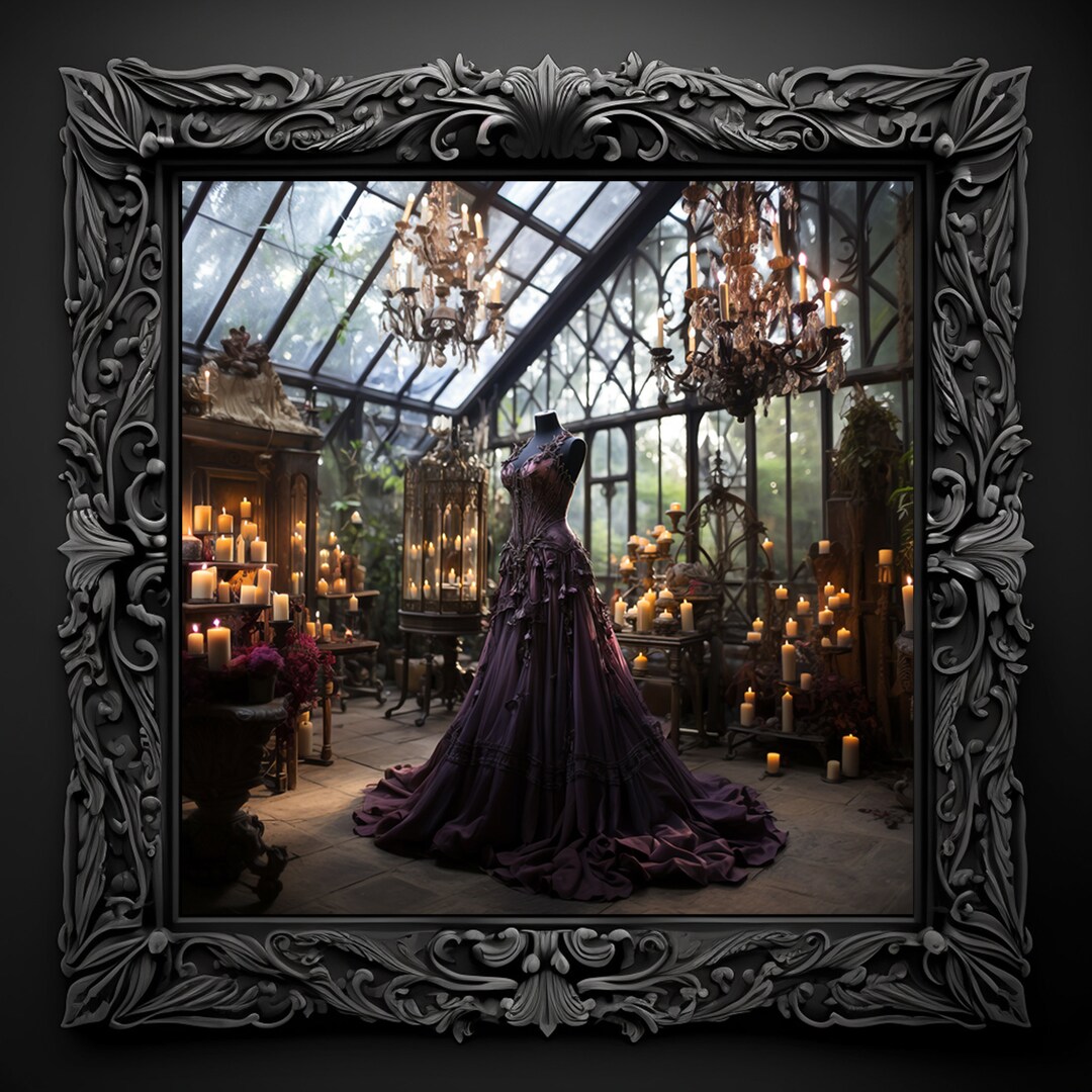 Victorian Goth Wall Artdigital Oil Paintingdark Academiarococo