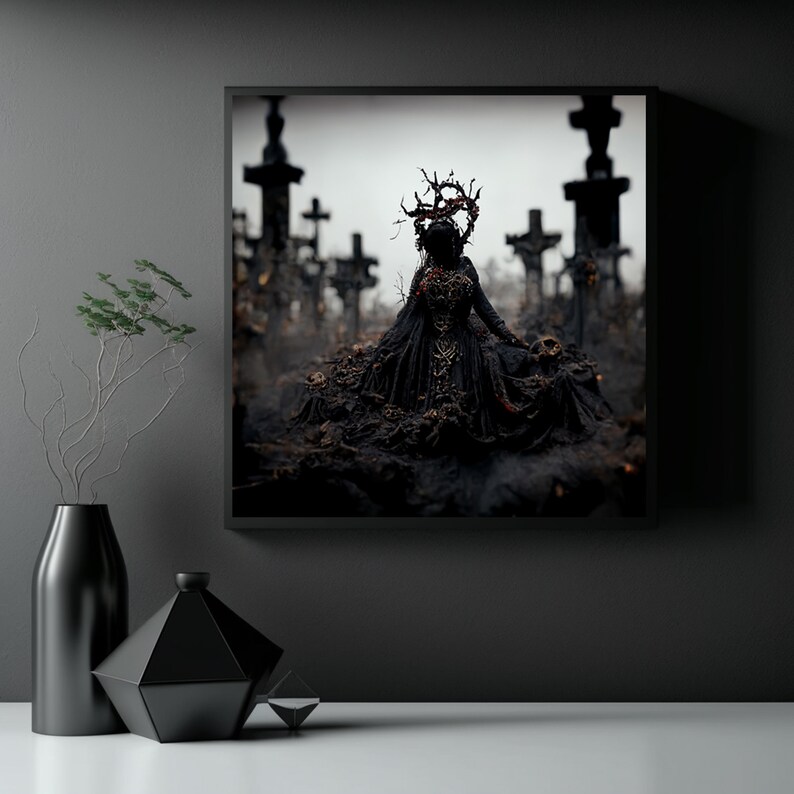 Gothic Wall Art-abstract Digital Oil Paintings-home Decor - Etsy