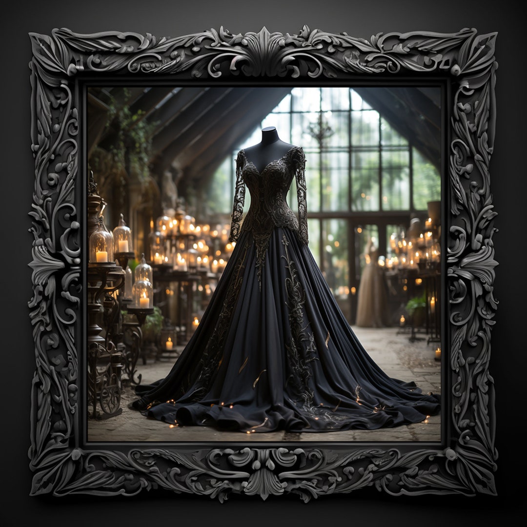 Victorian Goth Wall Artdigital Oil Paintingdark Academiarococo