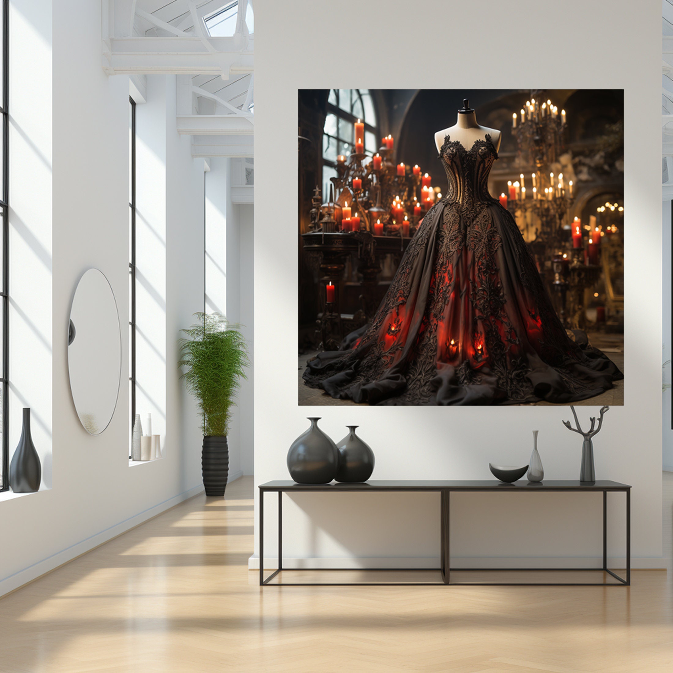Victorian Goth Wall Artdigital Oil Paintingdark Academiarococo