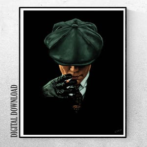 Peaky Blinders Thomas Shelby Wall Art | Instant Download | Digital Painting | Full Color Art Print