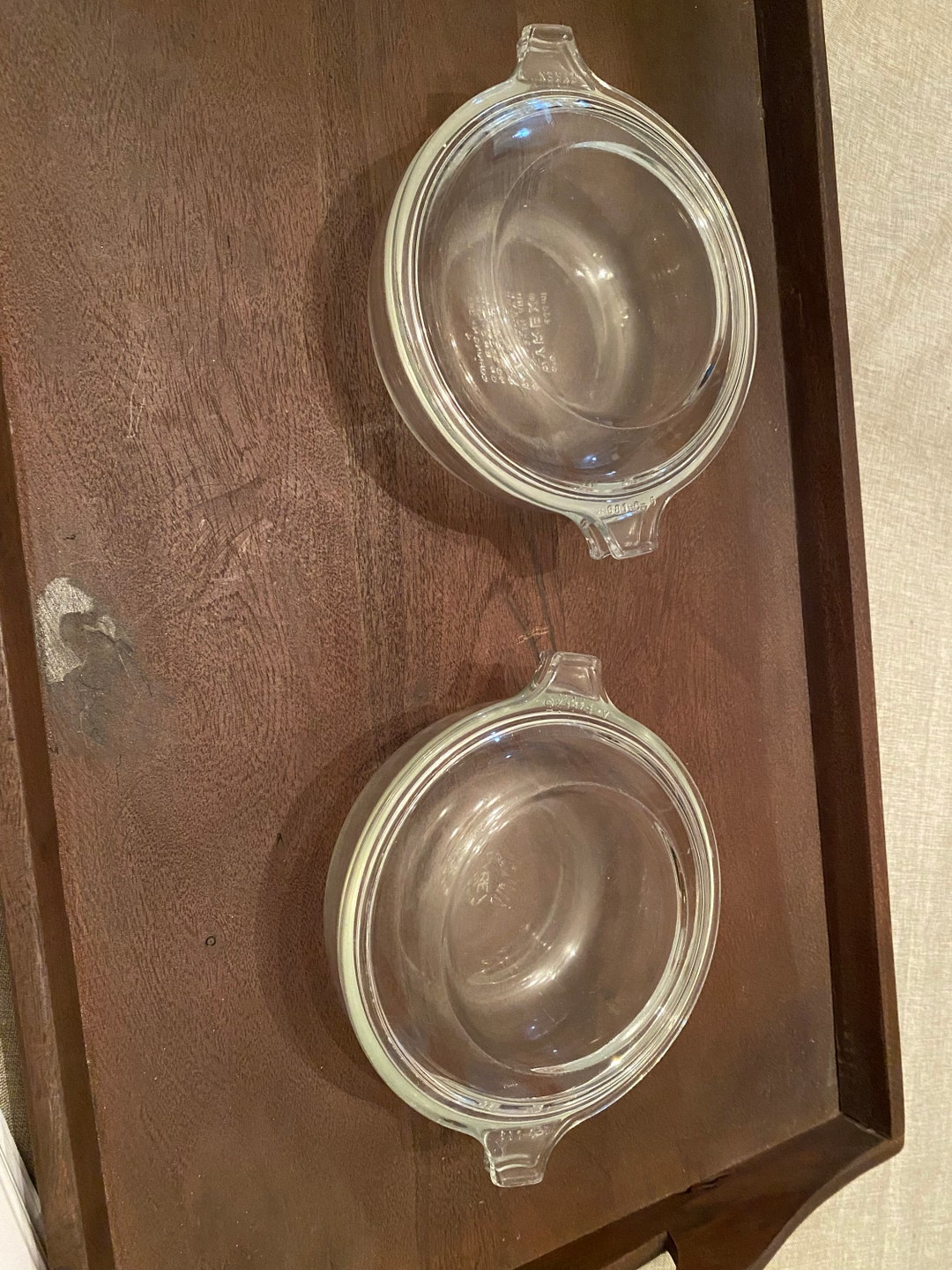 Vintage Pyrex Glass Casserole Dish With Lid Pair set of 2 Etsy