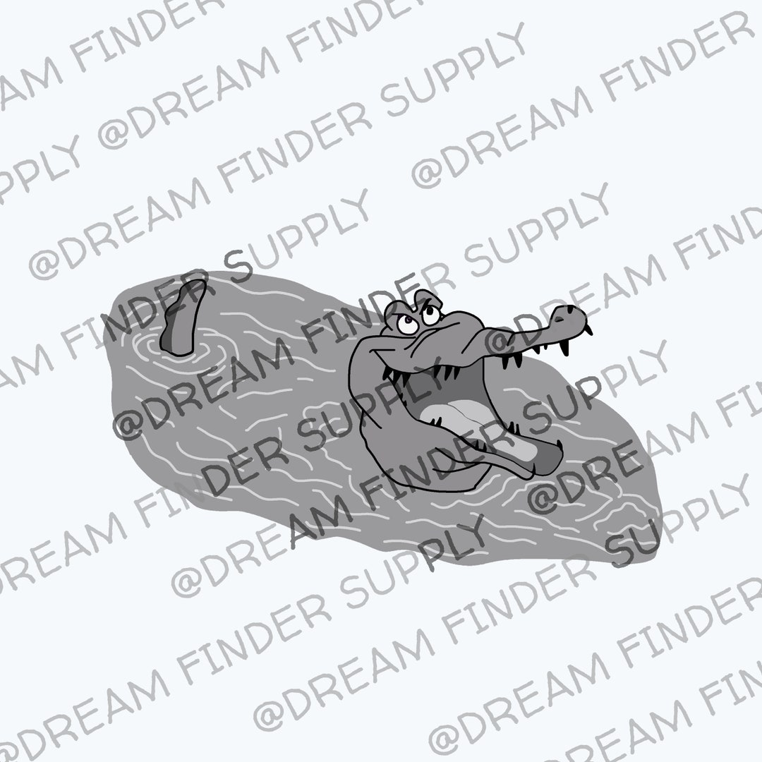 Tick Tock Croc Peter Pan Crocodile Downloadable Svg File Etsy