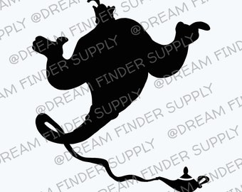 Genie and Lamp, Aladdin - Archivo SVG descargable