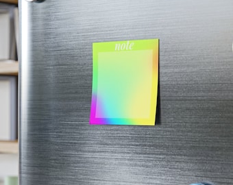 Bright Rainbow Colorful Sticky Note, Post-It Notes Sticky Notepad, Vibrant Note Sticky, Colorful Office Supplies