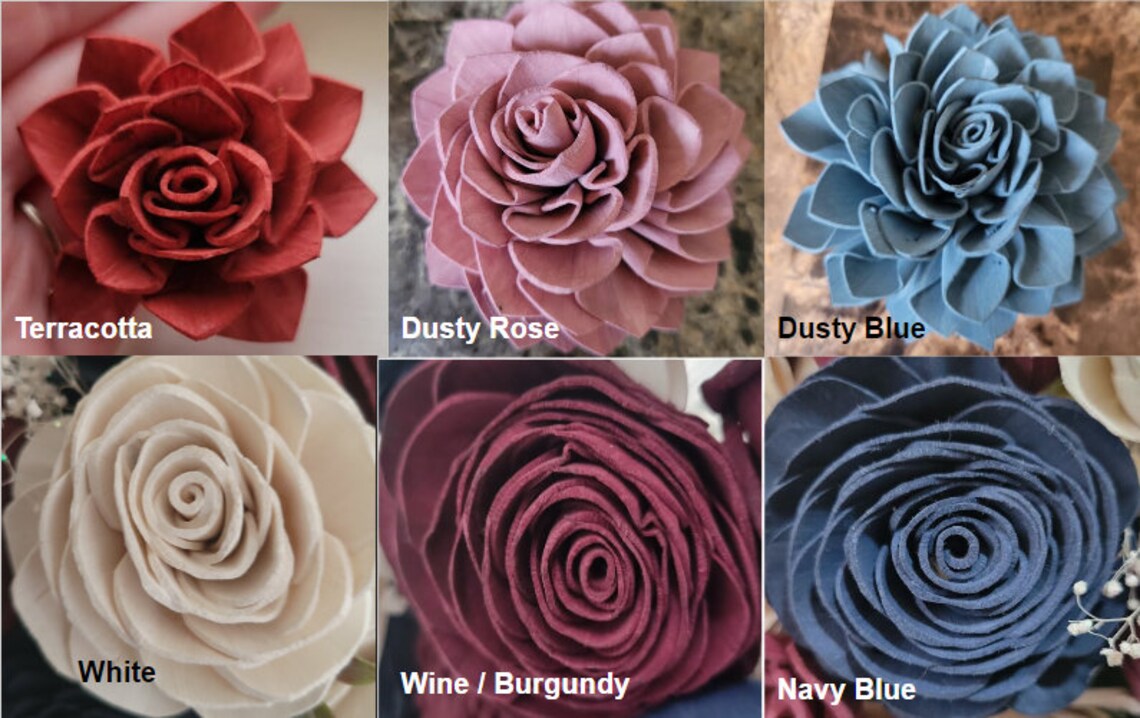 10 Pc Centerpiece Set 10x10in Navy Blue and Dusty Blue Etsy