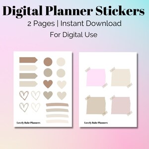 Everyday Digital Planner Stickers | GoodNotes Planner Stickers | iPad Planner Stickers | PDF Planner Stickers | Notability Planner Stickers