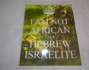 Je ne suis pas africain, je suis israélite hébreu