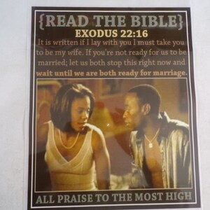 Read The Bible Exodus 22:16 Iron On Patch